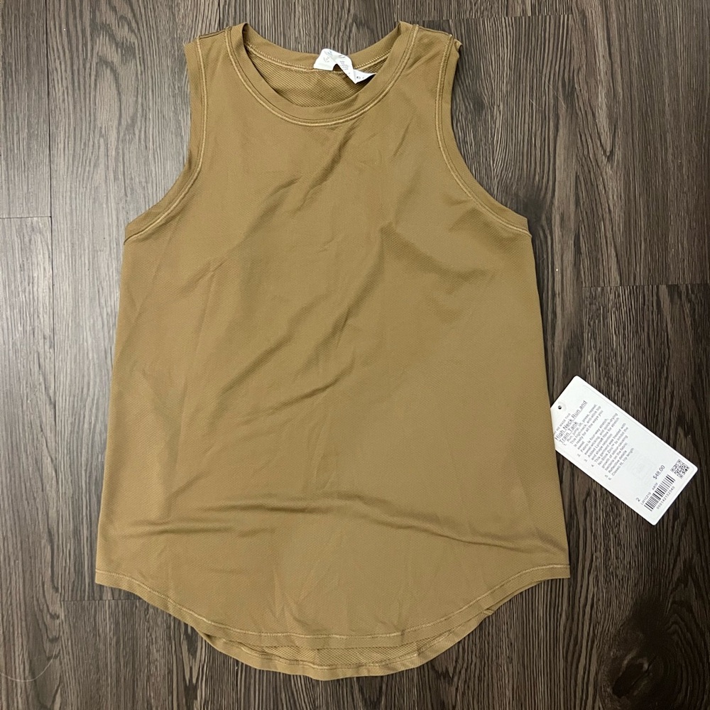 NWT lululemon high neck run and train tank